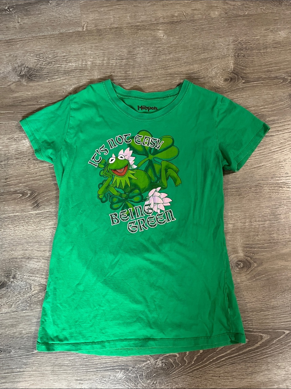 Kids' Green Graphic Tee - Muppets 'It's Not Easy Being Green'